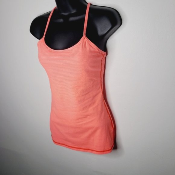 SOLD Lululemon Power Y Tank - Very Light Striped Flare - Picture 3 of 7